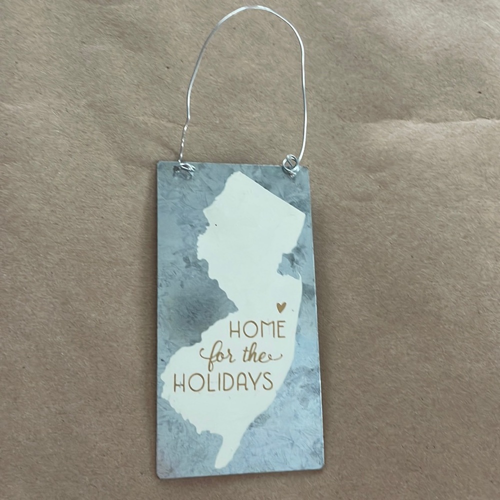 New Jersey home for the holidays ornament and/or sign
